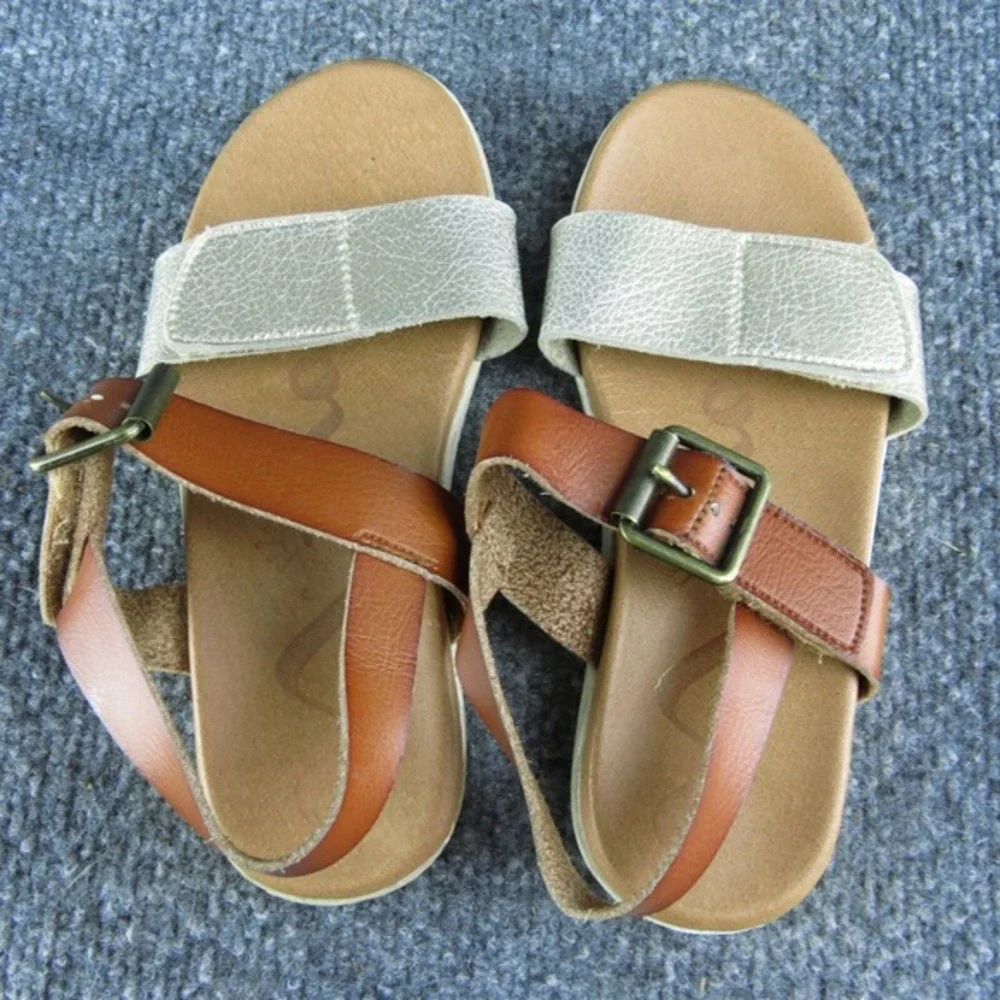 Nina Girls Ankle Strap Size T 12 Medium Shoes Brown Synthetic‎ Buckle